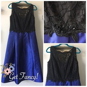 *NEW* Ellen Tracy Formal Navy Royal Blue Dress 8